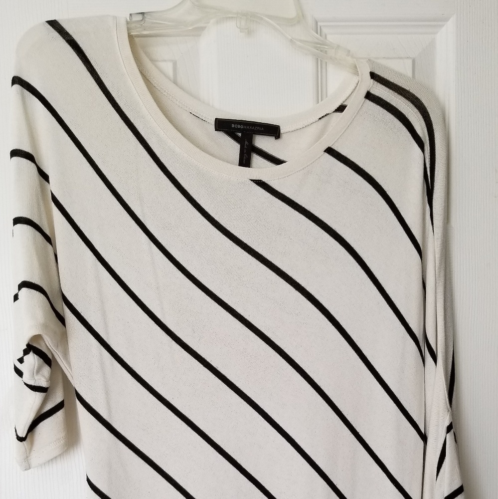 BCBG asymmetrical lightweight sweater